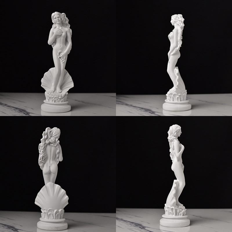 Classical Greek Goddess Statues - Small Artistic Figurines, Venus Sculptures for Office Bookcases and Living Room Decor Lootquake LLC
