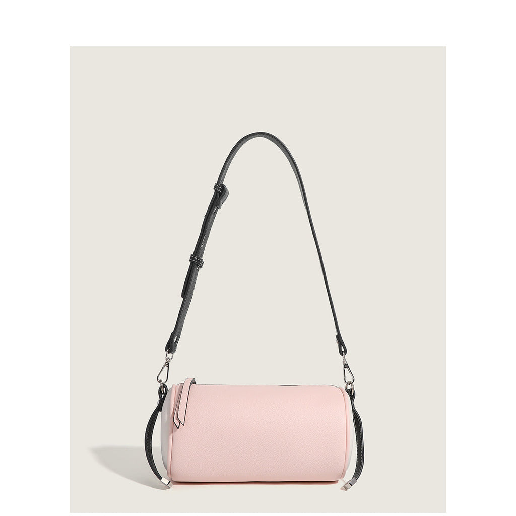 Women's bag simple texture underarm bag, fashionable versatile shoulder crossbody bag, small cylinder bag - SJB-DIAMOND ELITES