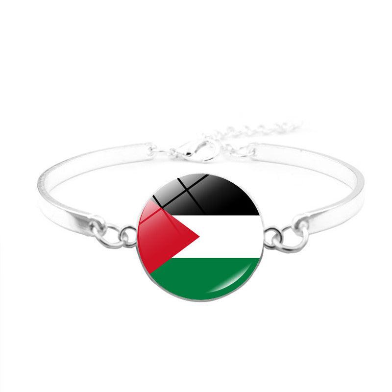 Free Palestine Bracelet | Palestinian Flag Keffiyeh Bracelet (MAC081) - SJB-DIAMOND ELITES