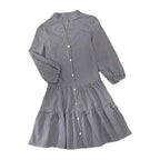 Loose plaid dress, women's Dress