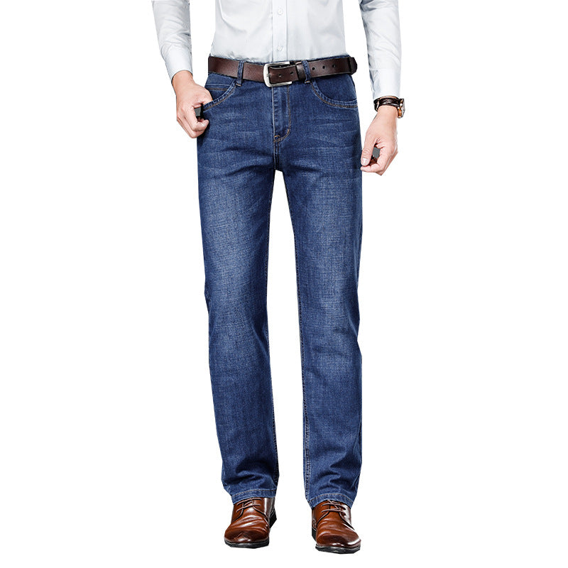 Loose Straight Business Washed Jeans Lootquake LLC