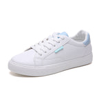 White Women's Sneakers - Flat Bottom Casual Shoes - SJB-DIAMOND ELITES