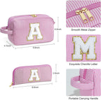Travel Makeup Bag, Chenier Striped Makeup Bag, 2 in 1 lightweight makeup bags,Makeup bags, travel makeup bags,Makeup bag organizers,Makeup bags, small - SJB-DIAMOND ELITES