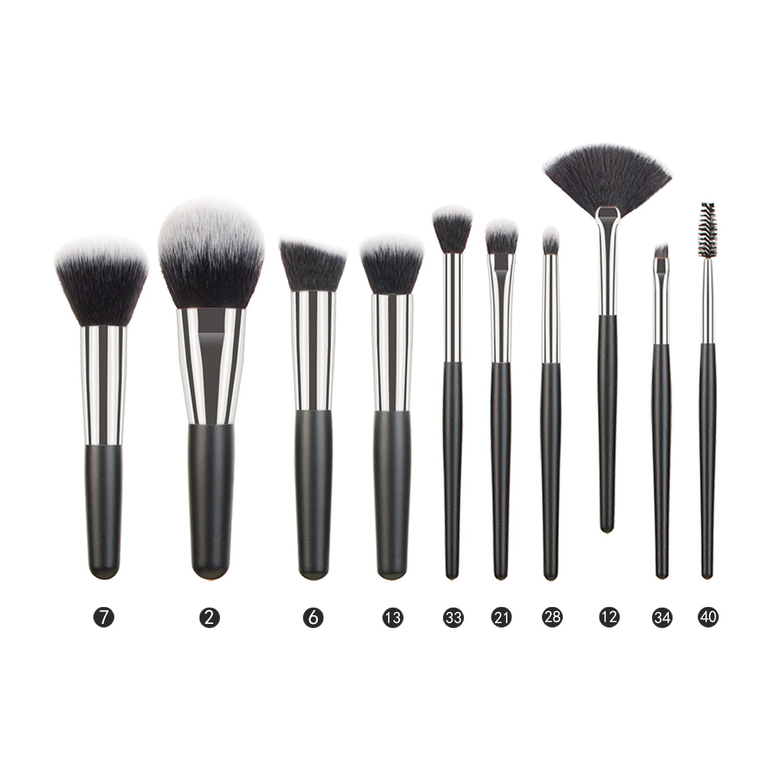 Animal Hair Makeup Brush Full Set Pi-Mart