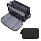Large Capacity Men's Canvas Wash Bag – Durable Razor Storage & Cosmetic Bag with Ample Space for Travel Essentials - SJB-DIAMOND ELITES