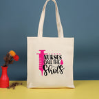 Canvas printed shoulder bag, fashionable and lightweight shopping bag, large-capacity cotton bag 2pcs hobo. - SJB-DIAMOND ELITES