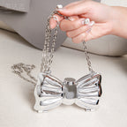 Metallic Mini Lipstick Bag, Girl Chain Butterfly Dinner Purse, Evening Purse, Evening Bags for Women Formal