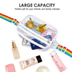 PVC Transparent Belt Bag – Adjustable Shoulder Strap Crossbody Fanny Pack for Sports & Travel – Waterproof Chest Purse with Stylish Design - SJB-DIAMOND ELITES