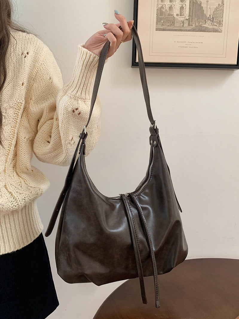 Retro Underarm Bag, Women's Autumn and Winter Fashion Tote Bag, Large Capacity Crossbody Bag - SJB-DIAMOND ELITES