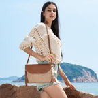 Tassel straw small crossbody bag seaside beach bag holiday crossbody shoulder bag evening clutch bag ladies - SJB-DIAMOND ELITES