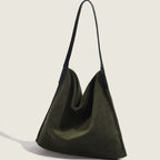 Corduroy large capacity hobo bag, tote bag women, casual commuting shoulder bag large,