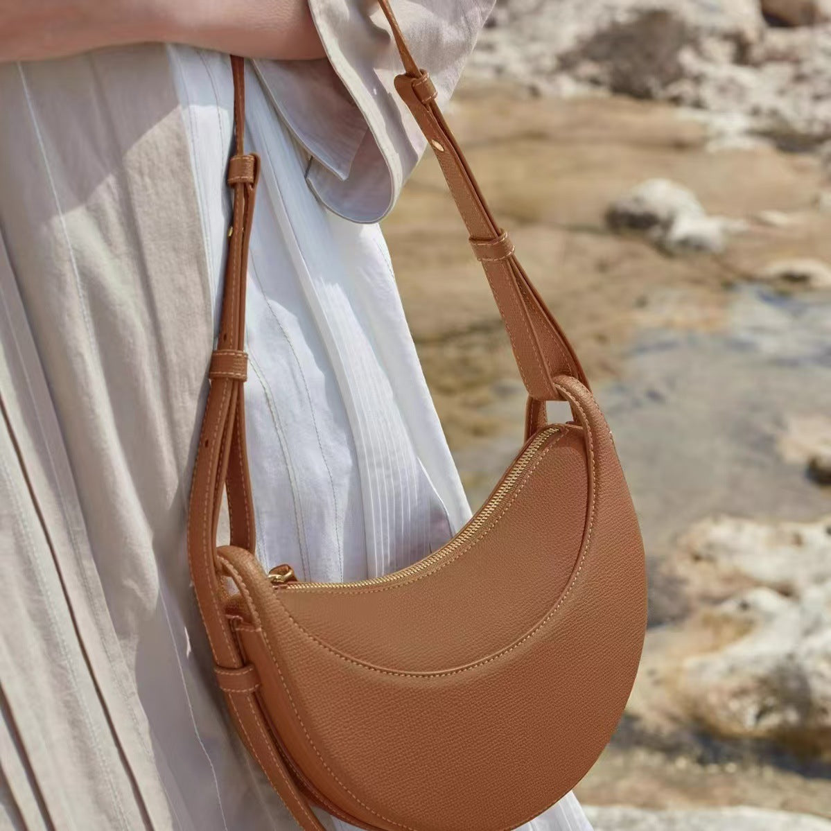 Hobo bag for women, crescent bag, saddle bag, shoulder crossbody armpit bag for women - SJB-DIAMOND ELITES