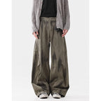 Loose Street Pleated Dirty Dyed Cargo Jeans Lootquake LLC