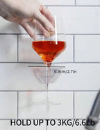 Bathroom Red Wine Glass Holder Seamless Wall Hanging Pi-Mart