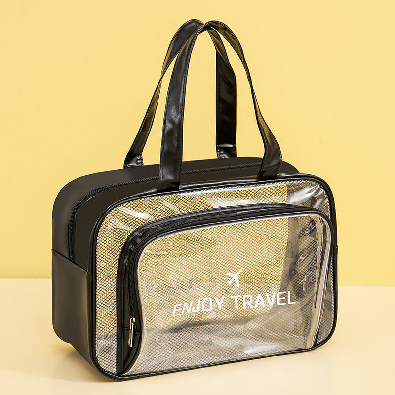 Waterproof beach bag, wet and dry separation fitness bag, toiletry bag, storage goggles, swimsuit swimming bag, Transparent Cosmetic Bag, - SJB-DIAMOND ELITES