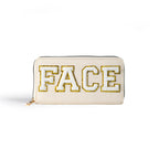 Women's alphabet embroidered wallet, long coin purse, nylon zipper ticket holder, multi-function card bag - SJB-DIAMOND ELITES