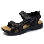 Men's Retro Casual Leather Sandals Outdoor Stylish Beach Pi-Mart