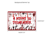 Halloween horror-themed haunted house holiday party decoration set flag background cloth card balloon honeycomb ornament - SJB-DIAMOND ELITES