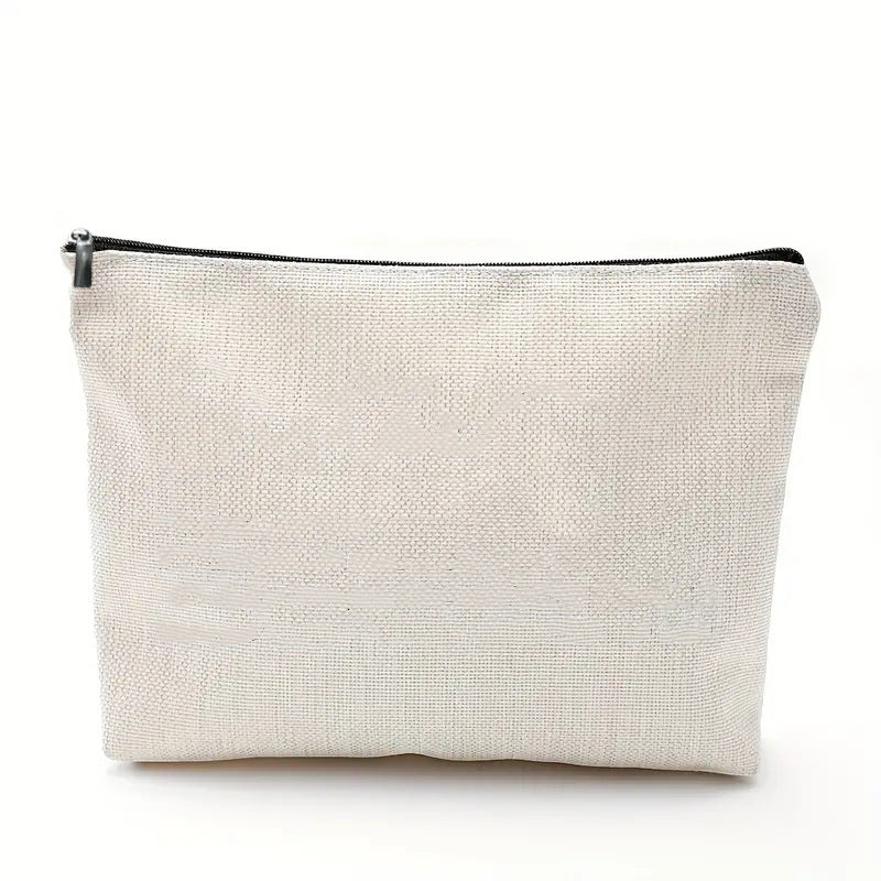 Linen printed cosmetic bag, cosmetic lipstick storage bag, small simple zipper evening clutch bag, - SJB-DIAMOND ELITES