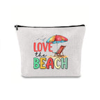 Linen printed cosmetic bag, cosmetic lipstick storage bag, small simple zipper evening clutch bag, - SJB-DIAMOND ELITES