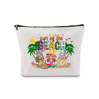 Linen printed cosmetic bag, cosmetic lipstick storage bag, small simple zipper evening clutch bag, - SJB-DIAMOND ELITES