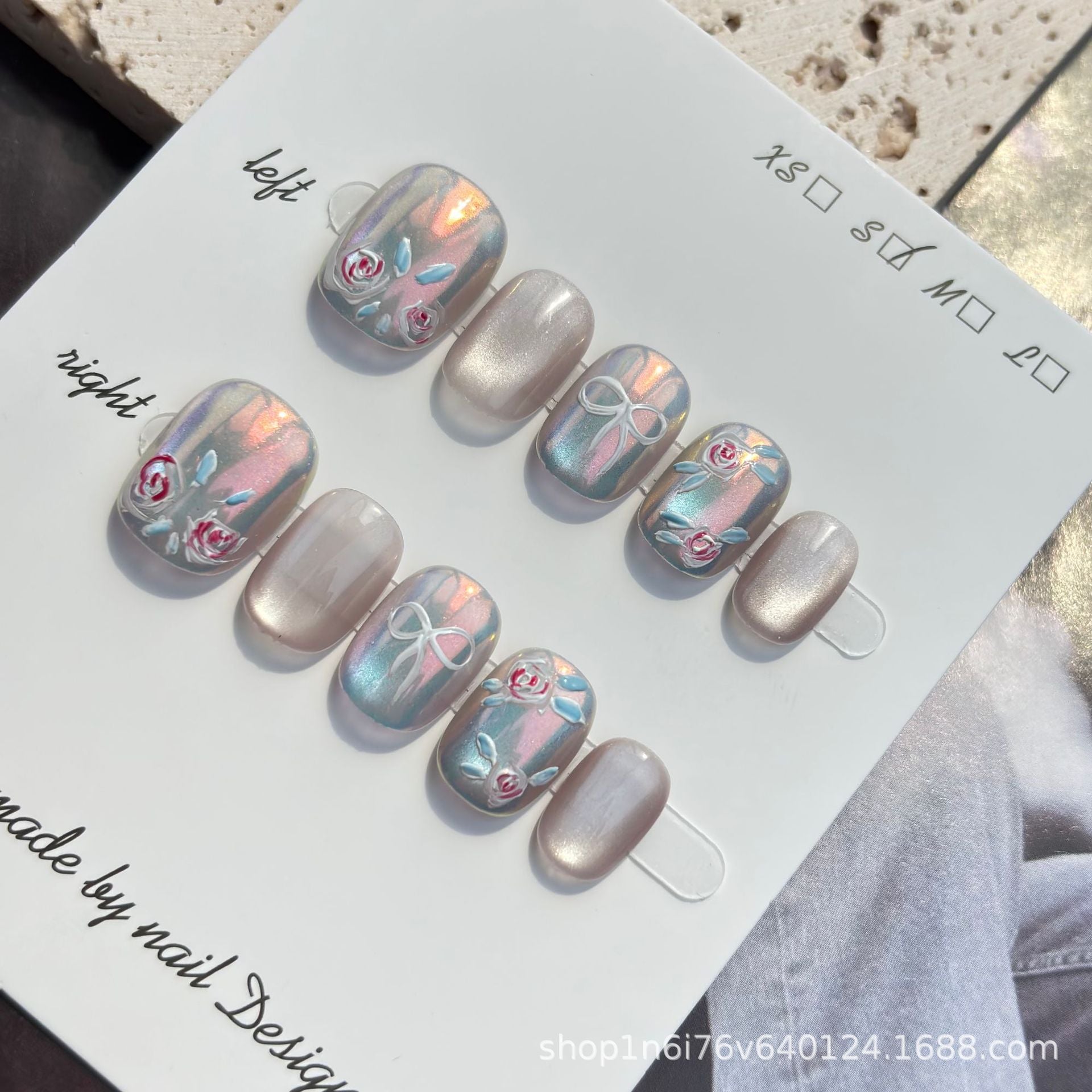 0940- Handmade press on nails fake nails removable