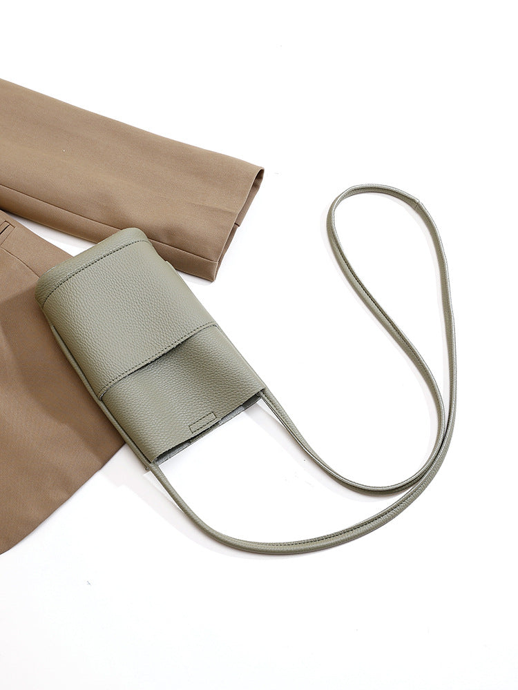 Casual crossbody mobile phone bag, simple red cute mini vertical bag, change bag female - SJB-DIAMOND ELITES