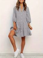 Loose plaid dress, women's Dress