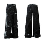 Men's American-style Retro Heavy-duty Painted Multi-pocket Jeans Lootquake LLC