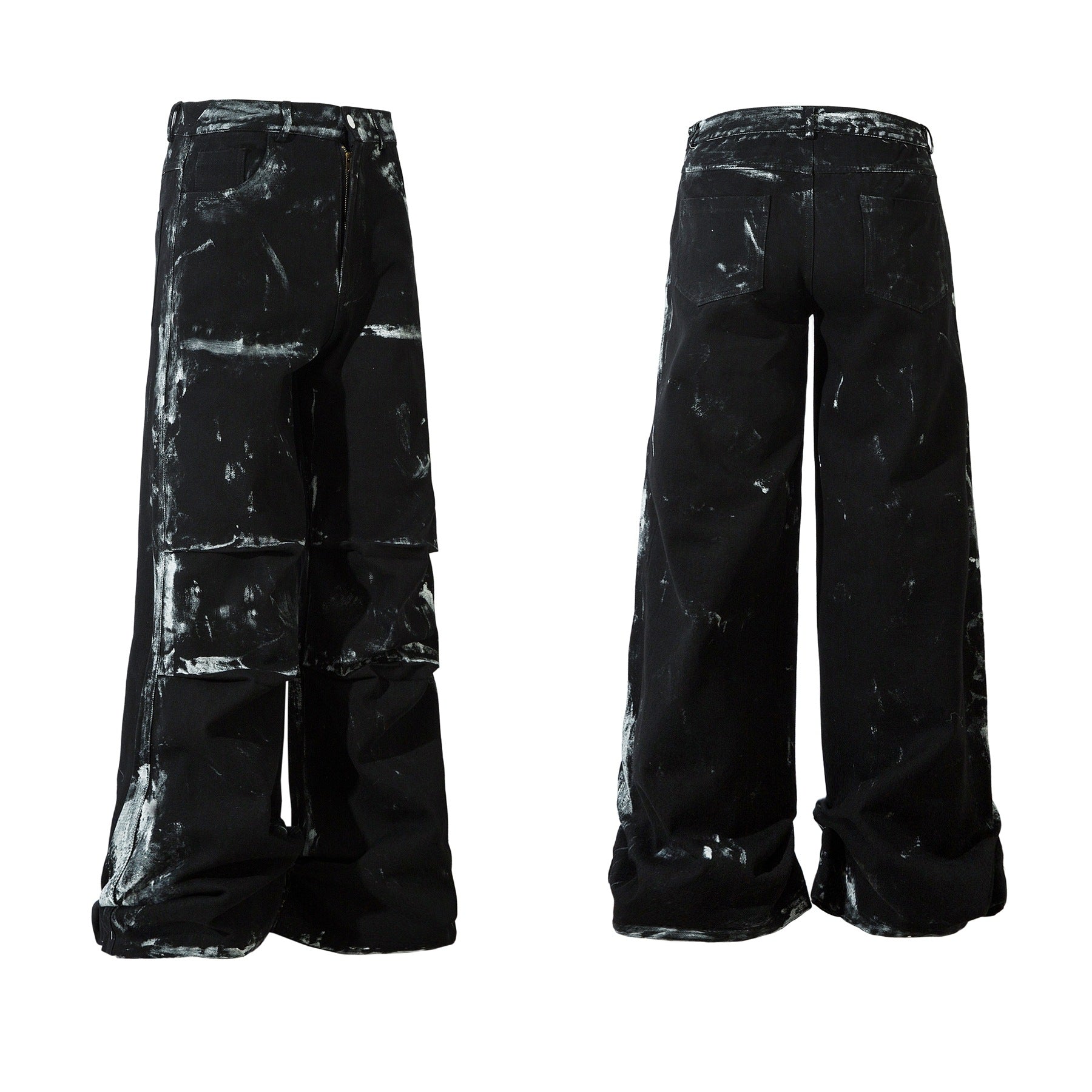 Men's American-style Retro Heavy-duty Painted Multi-pocket Jeans Lootquake LLC