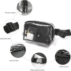 Waterproof Fanny Pack – Transparent Small Crossbody Belt Bag with Adjustable Shoulder Strap, Ideal for Festival, Hiking, Concerts, and Travel, Stadium Approved Waist Bag - SJB-DIAMOND ELITES