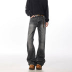 Retro Straight Leisure Washed-out Smoky Gray Jeans Lootquake LLC