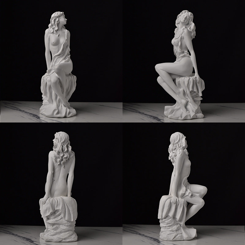 Classical Greek Goddess Statues - Small Artistic Figurines, Venus Sculptures for Office Bookcases and Living Room Decor Lootquake LLC