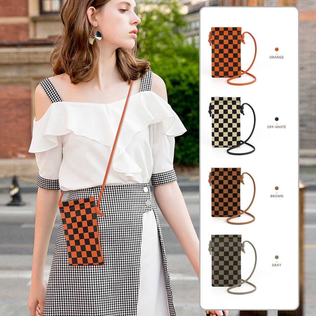 Leather mobile phone bag, mini bag, small satchel for mobile phone, phone purse crossbody - SJB-DIAMOND ELITES