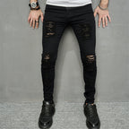Men's Leisure Ripped Denim Feet Personality Trendy Jeans Lootquake LLC