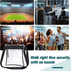 Transparent crossbody bag small, PVC messenger bag shoulder crossbody bag for concert stadium - SJB-DIAMOND ELITES