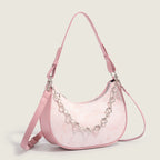 Women hobo bag, armpit bag, autumn fashion design shoulder bag, crossbody small shoulder bag pink for girls - SJB-DIAMOND ELITES