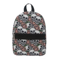 Skull rose pattern print backpack, waterproof nylon backpack purse lightweight - SJB-DIAMOND ELITES