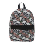 Skull rose pattern print backpack, waterproof nylon backpack purse lightweight - SJB-DIAMOND ELITES