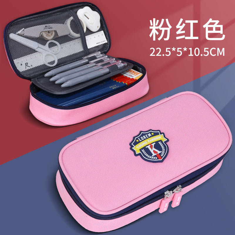 Large capacity multi-layer pencil case, primary school children's stationery box, pencil case, stationery storage bag - SJB-DIAMOND ELITES