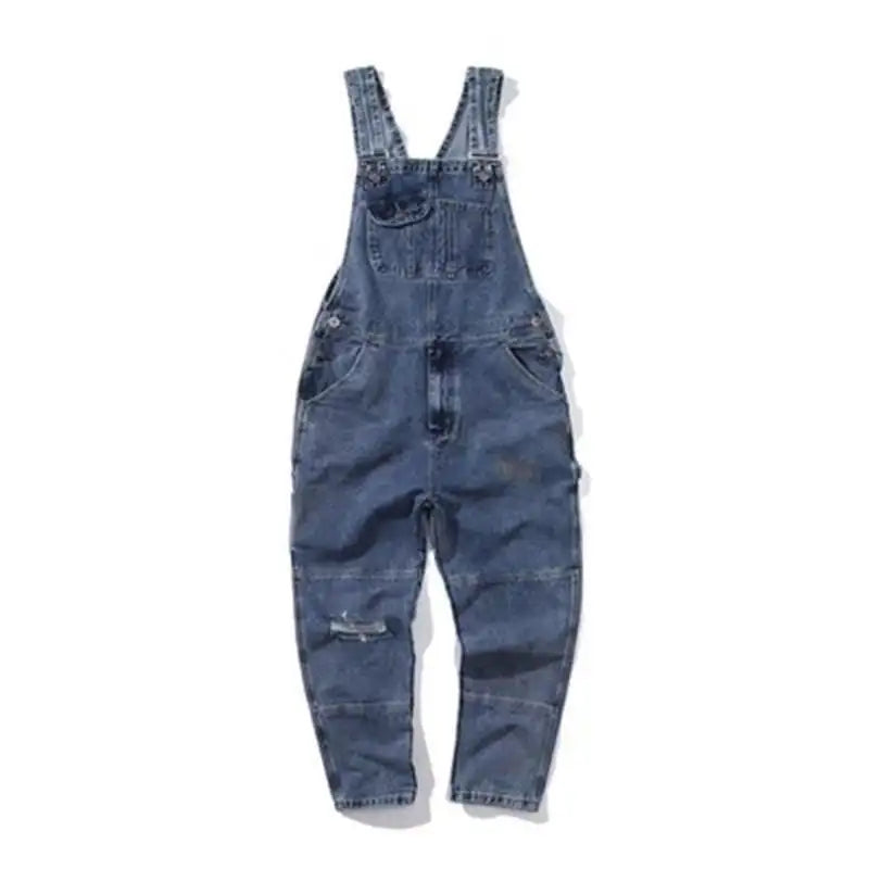 Fashion Men's Straight Cargo Suspender Jumpsuit