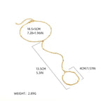 Women's Beach Ring Bracelet Integrated Chain