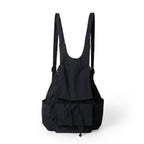 Bag women lightweight nylon backpack purse, pleated multi-pocket large capacity backpack, beige backpack lightweight