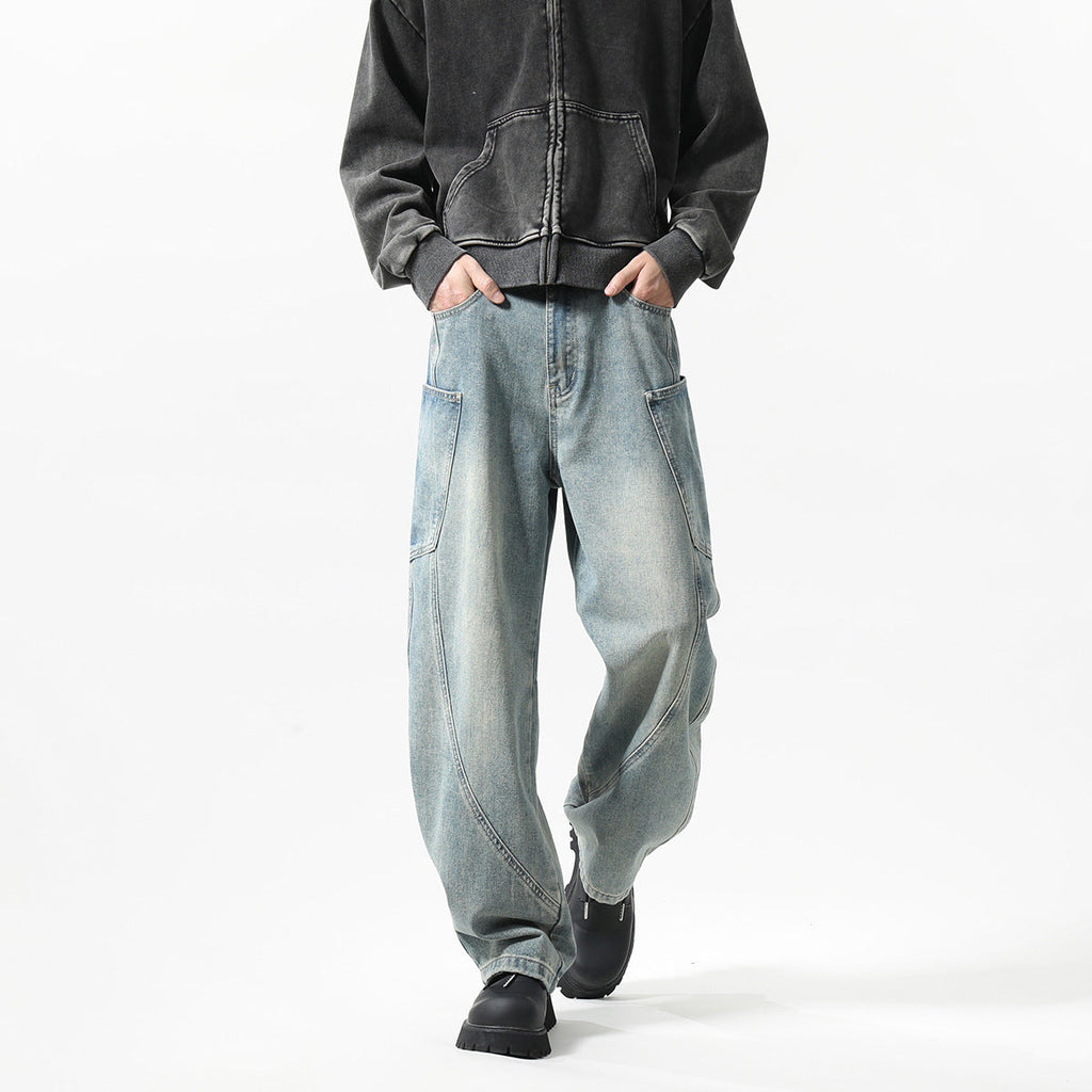 New Men's Matchet Pants Stitching Three-dimensional Design Trousers Lootquake LLC
