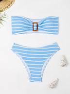 Swimsuit sexy striped tube top bikini swimsuit female bikini