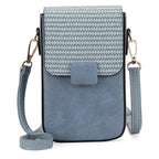 Women's Bag Casual Vertical Women's Mobile Phone Bag Straw Mini Shoulder Bag Fashion Crossbody Bag - SJB-DIAMOND ELITES