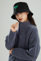 Lambswool Stand Collar Cardigan Short Coat Pi-Mart