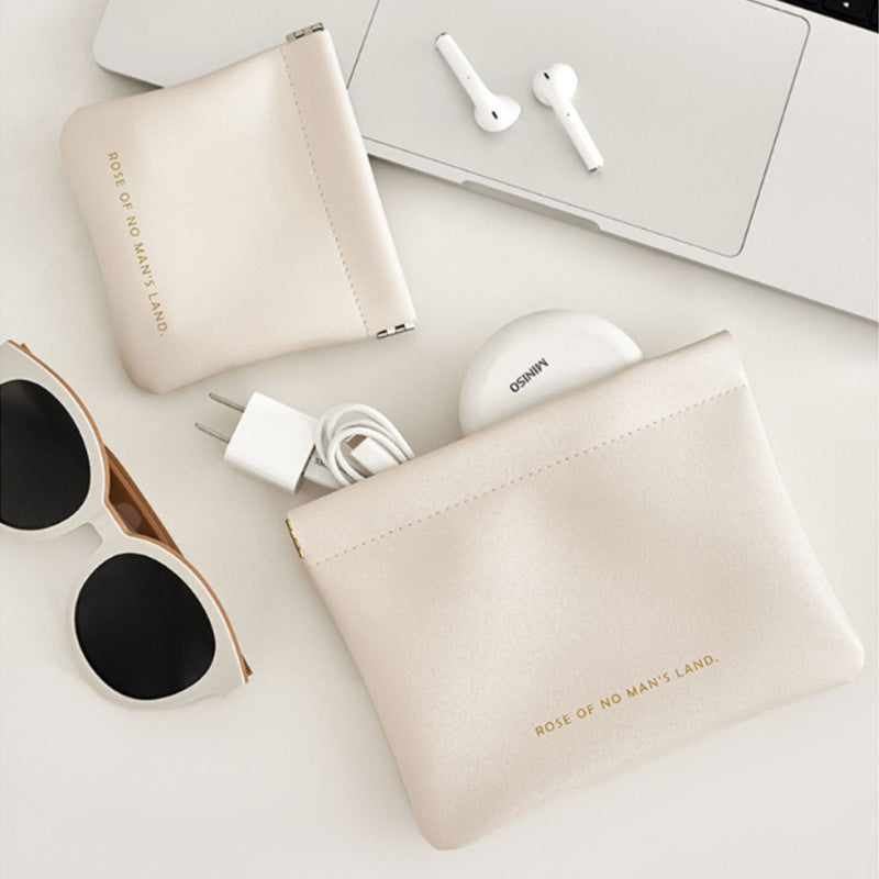 Automatic closing data cable, earphone portable storage bag, lipstick key, cosmetics portable small bag, - SJB-DIAMOND ELITES