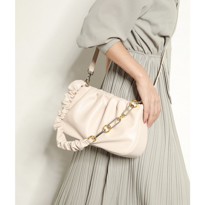 Small shoulder bag wrinkle feature with chain strap 8002 - SJB-DIAMOND ELITES