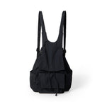 Bag women lightweight nylon backpack purse, pleated multi-pocket large capacity backpack, beige backpack lightweight